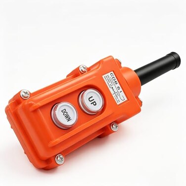 mxuteuk Rain Proof UpDown Switch Control Station Crane Pendant Hoist Push Button Switch Momentary COB61UPDOWN