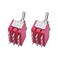 mxuteuk 2pcs MTS403 12 Terminal 3 Position 4PDT Mini Miniature Toggle Switch Car Dash Dashboard ONOffON 5A 125V 2A 250V