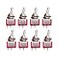 mxuteuk 8pcs SPST Mini Toggle Switch Miniature ONOff Switch 2 Terminal 2 Position 6A 125V 3A 250V for DIY Car Dash Dashboard Electronic Equipment MTS101