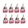 mxuteuk 8pcs SPST Mini Toggle Switch Miniature ONOff Switch 2 Terminal 2 Position 6A 125V 3A 250V for DIY Car Dash Dashboard Electronic Equipment MTS101