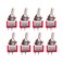 mxuteuk 8pcs SPST Mini Toggle Switch Miniature ONOff Switch 2 Terminal 2 Position 6A 125V 3A 250V for DIY Car Dash Dashboard Electronic Equipment MTS101