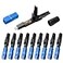 GwliUni 100 Pcs SC Fiber Optical Fast Cold Connector Single Mode Quick Assembly Adapter Plug for FTTHCATV etc SCUPC