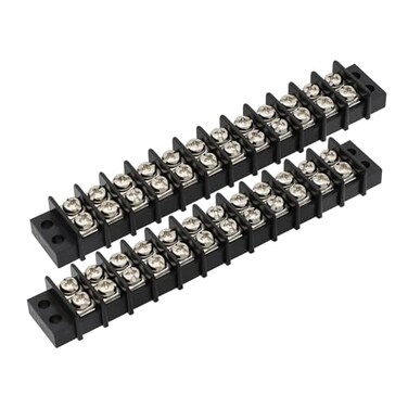MGI SpeedWare 12 Circuit Double Screw Terminal Junction Block 300V20A Row Barrier Strip 2Pack