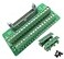 DazzyD Sysly IDC34 2x17 Pins Male Header Breakout Board Terminal Block Connector with Simple DIN Rail Mounting feet
