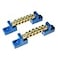 RLECS 2pcs Terminal Bus Bar Terminal Block Brass Wire Screw Terminal Grounding Strip Bus Bar Block