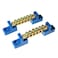 RLECS 2pcs Terminal Bus Bar Terminal Block Brass Wire Screw Terminal Grounding Strip Bus Bar Block