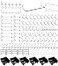 FRIMOONY Pegboard Hooks with Bins Peg Locks for Organizing Various Tools 188 PCS 80 of Which are Locks