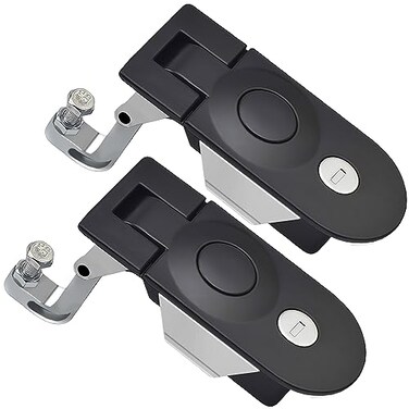 evan Compression Latch Flush Mount 2 Pack Compression Latches Zinc Alloy Trigger Latch Lock Adjustable Lever Hand Operated Flush Latch for Truck Trailer RV Door Cabinet