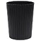 JiatuA Small Trash Can Plastic Wastebasket Round Garbage Container Bin for Bathroom Kitchen Bedroom Home Office College Dorm Black