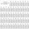 Tioncy 100 Pcs 30ml Plastic Dropper Bottles Bulk Squeezable Liquid Bottles with Leak Proof Caps Refillable 1 oz Plastic Dropper for Essence Essential OilWhite Lid