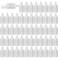 Tioncy 100 Pcs 30ml Plastic Dropper Bottles Bulk Squeezable Liquid Bottles with Leak Proof Caps Refillable 1 oz Plastic Dropper for Essence Essential OilWhite Lid