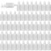 Tioncy 100 Pcs 30ml Plastic Dropper Bottles Bulk Squeezable Liquid Bottles with Leak Proof Caps Refillable 1 oz Plastic Dropper for Essence Essential OilWhite Lid