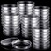 Kingdder 200 Pack 90mm Petri Dishes Sterile Plastic Bulk with Lids Deep Clear Thick Science Lab Cell Culture Agar Dish for Lab Jelly Science Party Project Experiment Analysis Equipment Projects Suppli