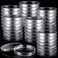 Kingdder 200 Pack 90mm Petri Dishes Sterile Plastic Bulk with Lids Deep Clear Thick Science Lab Cell Culture Agar Dish for Lab Jelly Science Party Project Experiment Analysis Equipment Projects Suppli