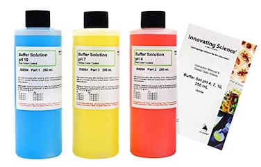 ALDON Innovating Science 250mL Buffer Calibration Kit pH 4 7 and 10 Solutions