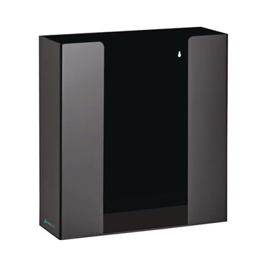 AdirMed VivaEssentials Double Glove Box Holder Wall Mount or Free Standing Black Acrylic Glove Holder