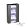 AdirMed VivaEssentials Triple Glove Box Holder Wall Mount or Free Standing Black Acrylic Glove Holder