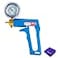 LeLuv Maxi Vacuum Pump Manual Hand Vacuum 030 Hg 0760 mmHg with Ergonomic Nylon Handle Release Valve Rubber Protected Pressure Gauge 18 NPT Compatible with LeLuv Pump Series Blue