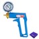 LeLuv Maxi Vacuum Pump Manual Hand Vacuum 030 Hg 0760 mmHg with Ergonomic Nylon Handle Release Valve Rubber Protected Pressure Gauge 18 NPT Compatible with LeLuv Pump Series Blue