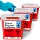 Shop Square Sharps Containers for Home Use 2 Gallon 3Pack Needle Disposal Professional Grade Biohazard Containers
