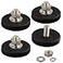ULIBERMAGNET 4Pack AntiScratch Neodymium Magnet with Rubber Coated and M6 Male ThreadSuper Strong Magnetic Mounting for LightingCameraTools and equipement