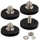 ULIBERMAGNET 4Pack AntiScratch Neodymium Magnet with Rubber Coated and M6 Male ThreadSuper Strong Magnetic Mounting for LightingCameraTools and equipement
