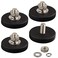 ULIBERMAGNET 4Pack AntiScratch Neodymium Magnet with Rubber Coated and M6 Male ThreadSuper Strong Magnetic Mounting for LightingCameraTools and equipement