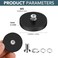 DIYMAG 4Pcs Rubber Coated AntiScratch Mounting Magnets Adhesive Power 30LBS Neodymium Magnet Based with M5 Threaded Studs Strong Magnetic Hold The Base for Light Bar Mirror Camera PTZ169 Inch