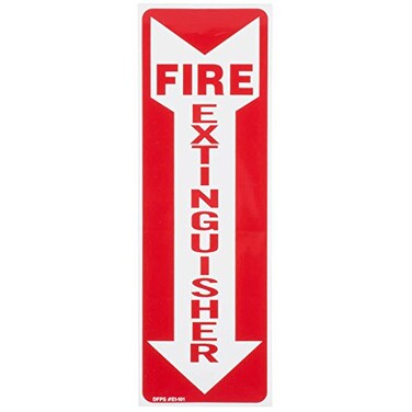 Fire Extinguisher Signs Arrow Fire Extinguisher Arrow Signs 3 Pack