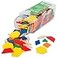 edxeducation Plastic Pattern Blocks Set of 250 Math Manipulative for Fractions Symmetry Patterning and Creativity up to 12 years Math Supplies for Classroom