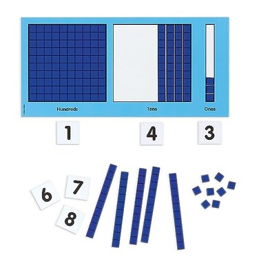 Didax Educational Resources Magnetic Base Ten Place Value Set