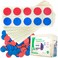 edxeducation Ten Frame Classroom Set Math Manipulatives for Kids 16 Plastic Ten Frames 160 Counters Classroom Math Supplies