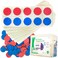 edxeducation Ten Frame Classroom Set Math Manipulatives for Kids 16 Plastic Ten Frames 160 Counters Classroom Math Supplies