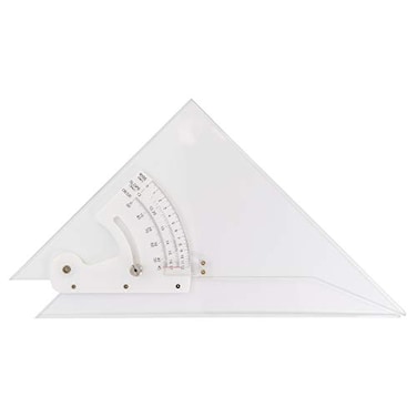 Pacific Arc Professional Adjustable Triangle Clear With Inking Edge 10