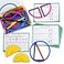 edxeducation GeoStix Deluxe Set Teach Geometry 100 Construction Sticks 2 Protractors Activity Cards Manipulative for Math Art and Fine Motor Skills