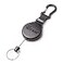 KEY-BAK KEYBAK SECURIT SD Retractable Keychain 36 Retractable Cord 15oz Retraction Durable Polycarbonate Case Zinc Alloy Carabiner Split Ring Black