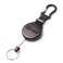 KEY-BAK KEYBAK SECURIT SD Retractable Keychain 36 Retractable Cord 15oz Retraction Durable Polycarbonate Case Zinc Alloy Carabiner Split Ring Black