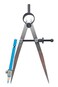 ZLKSKER 6 inch Professional Leather Work Divider Woodworking Compass with Pencil Holder Spring Divider Wing Compass