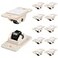 Jetec 24 Pcs Self Adhesive Wheels Mini Fixed Wheels Caster Boxes Caster for Box Bottom Storage Rack DIY Toy Car Bin StorageClassic Style