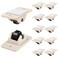 Jetec 24 Pcs Self Adhesive Wheels Mini Fixed Wheels Caster Boxes Caster for Box Bottom Storage Rack DIY Toy Car Bin StorageClassic Style