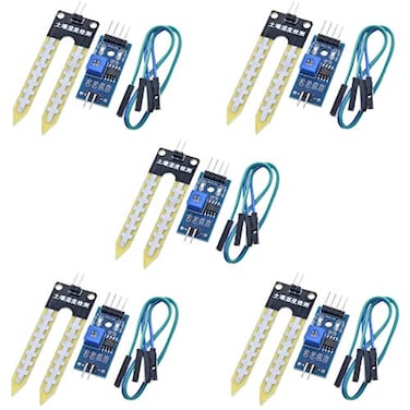 HiLetgo 5pcs LM393 33V5V Soil Moisture Detect Sensor Soil Moisture Sensor Soil Hygrometer Detection for Arduino Automatic Watering System Robot Smart car