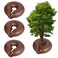Tezhile TezhiIe 3 Pack 15 Gallon Tree Watering Ring Bag PVC Drip Irrigation Water Pouch Automatic Drip System Watering Donuts for Trees Deep Root LowProfile Slow Release Watering Bag