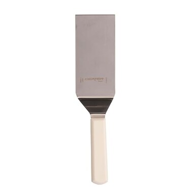 Basics Dexter Russell P94855 31645 Hamburger Turner 6 x 3 Square End Stainless Steel Offset Blade Ergonomic Polypropylene Handle NSF Heavy Duty Griddle Flipper and Kitchen Utensil