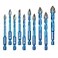 BRSCHNITT Masonry Drill Bit 10pcs Carbide Tips Concrete Drill Bit Set for Pots Bottles Ceramic Tile Glass Brick Ceramic Hex Shank