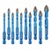 BRSCHNITT Masonry Drill Bit 10pcs Carbide Tips Concrete Drill Bit Set for Pots Bottles Ceramic Tile Glass Brick Ceramic Hex Shank