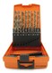 Accusize Industrial Tools M35 HSS Plus 5 Cobalt Metric Drill Set 135 Deg Split Point 1 to 10mm by 05mm in Plastic Box 31101119