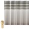 Drilax 20 Pc 15mm Diamond Drill Bit Set Precision Rotary Tool Bits with Collet 532 Shank for Glass Sea Glass Shells Gemstones Ceramic Jewelry Making Lapidary Compatible with Dremel Collet