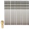 Drilax 20 Pc 15mm Diamond Drill Bit Set Precision Rotary Tool Bits with Collet 532 Shank for Glass Sea Glass Shells Gemstones Ceramic Jewelry Making Lapidary Compatible with Dremel Collet