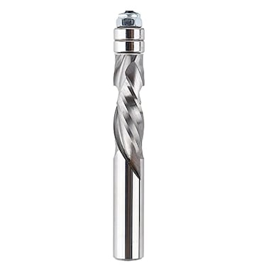 SpeTool Spiral Flush Trim Router Bit 12 Inch Shank 112 Inch Cutting Length Extra Long 4 Inch Solid Carbide UPDown Compression Router Bits for Woodwork CNC Trimming