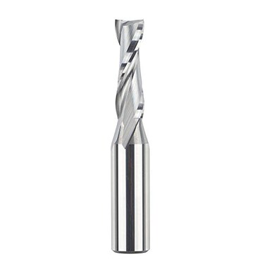 SpeTool Spiral Router Bits with UpCut 38 inch Cutting Diameter 12 Inch Shank HRC55 Solid Carbide CNC End Mill for Wood Small Cut Carving